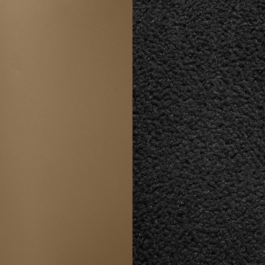 Edson 5-piece Rectangular Glass Top Dining Table Set Bronze