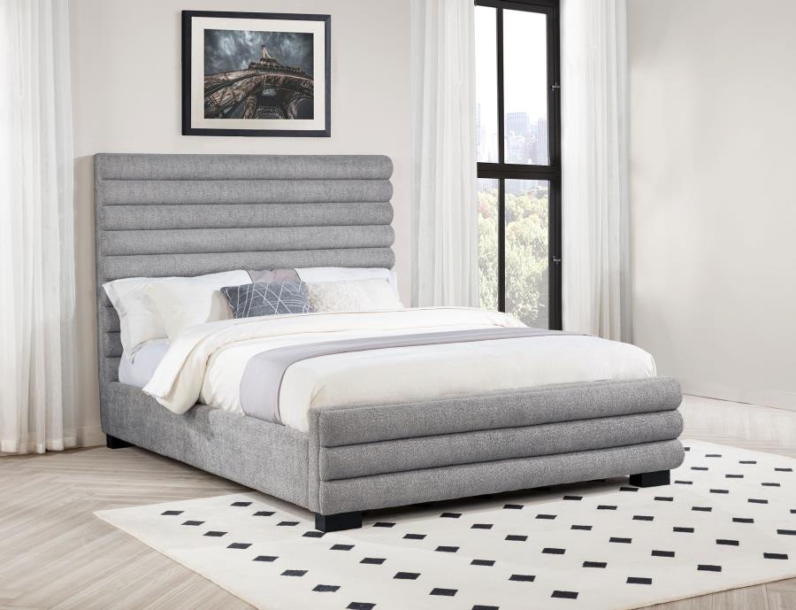 Patricia 58-inch boule upholstered queen bed
