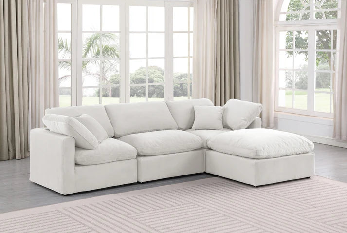 Cloud Boucle 4 piece sofa sectional