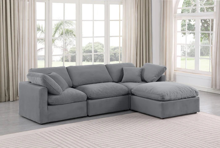 Cloud Boucle 4 piece sofa sectional