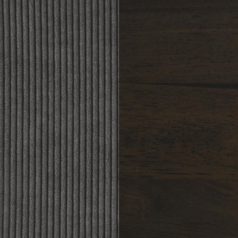 Deerhurst 2-piece Upholstered Track Arm Sofa Set Charcoal