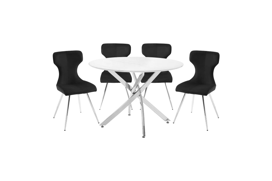 Topeka 5 piece Round Dining Room Collection
