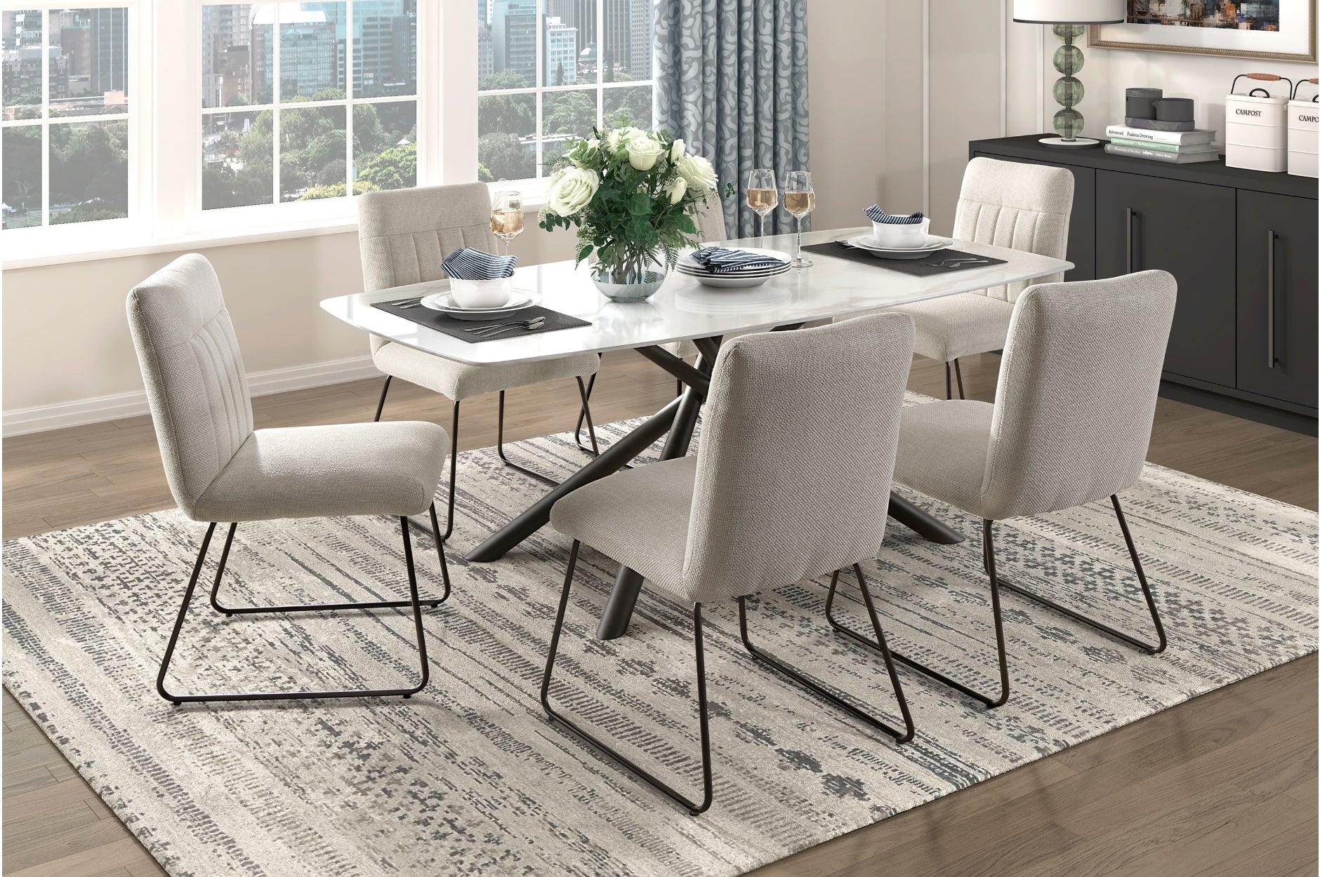 Moses 5 pcs dining set