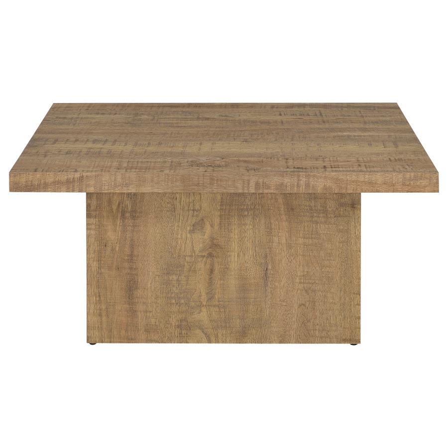 DEVAR SQUARE ENGINEERED WOOD COFFEE TABLE MANGO BROWN