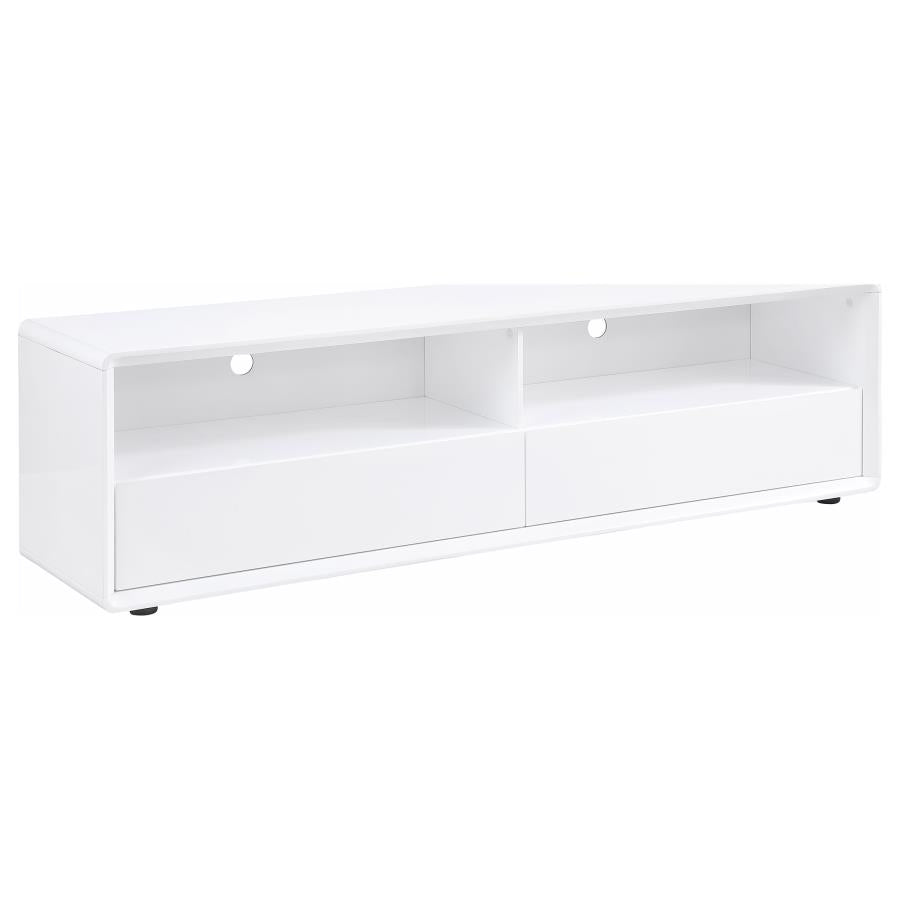 ELLICE 71-INCH TV STAND MEDIA CONSOLE WHITE