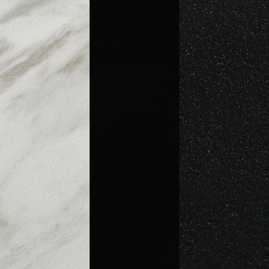 Tandi Round Faux Marble Coffee Table White and Black