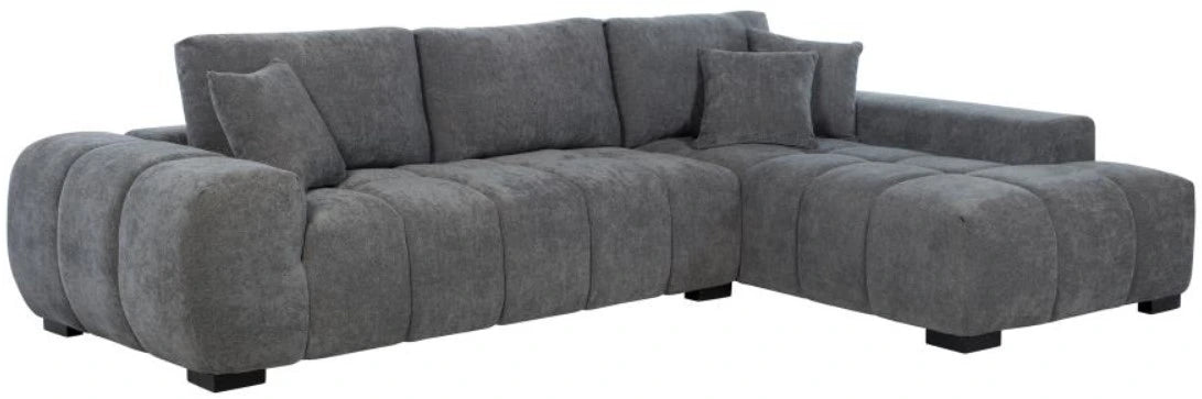 Octavia Fabric Upholstered Track Arm Sectional Sofa