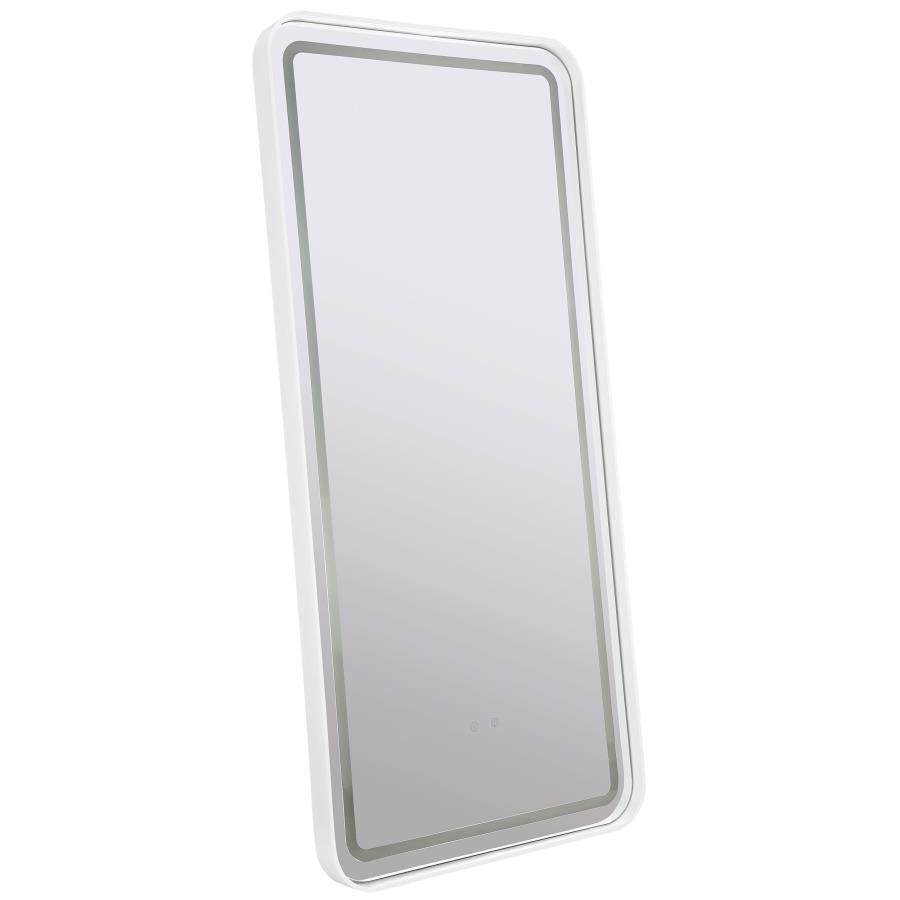 GLENDORA 32 X 71 INCH LED STANDING MIRROR BT SPEAKERS BLACK