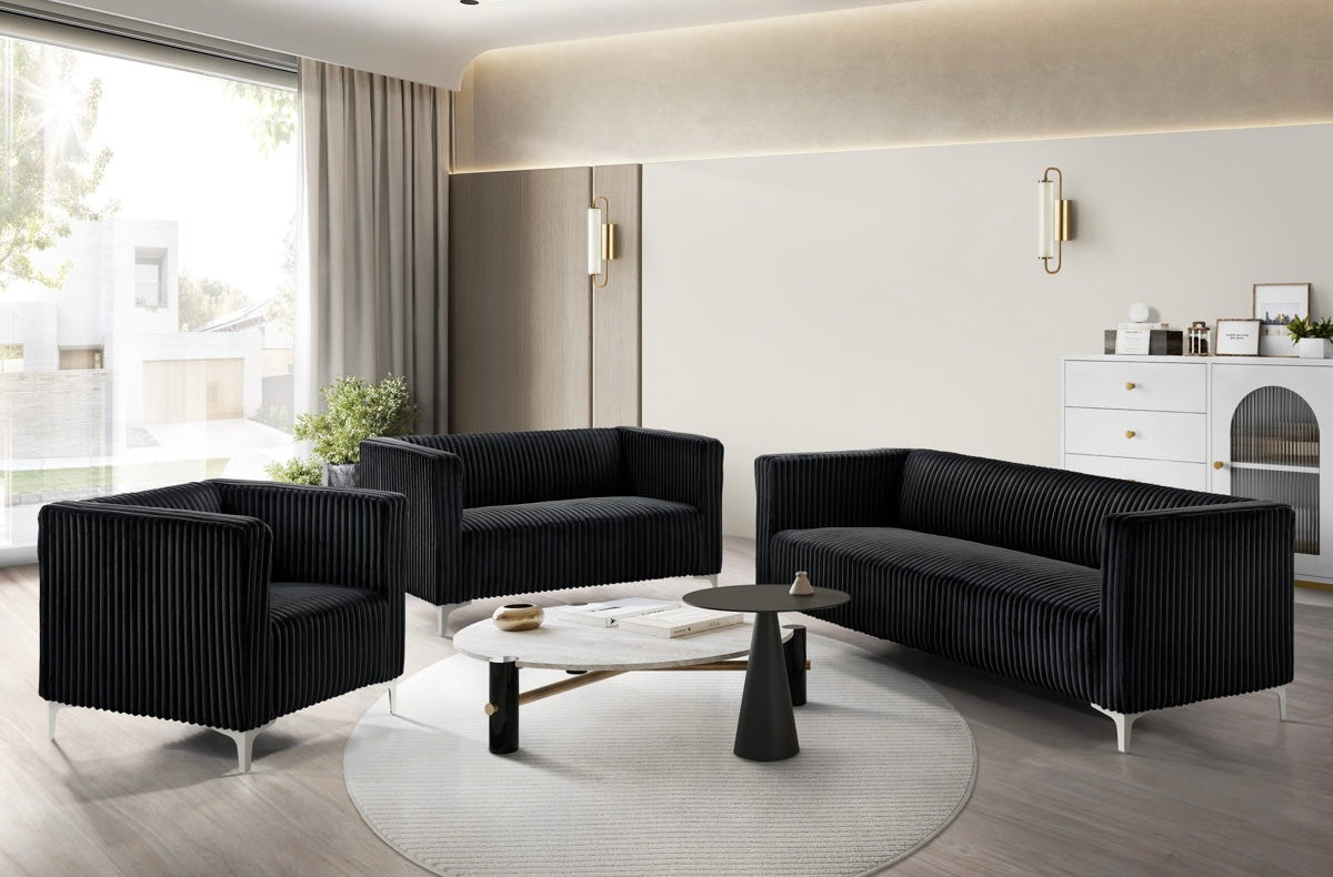 Ninda velvet living room set