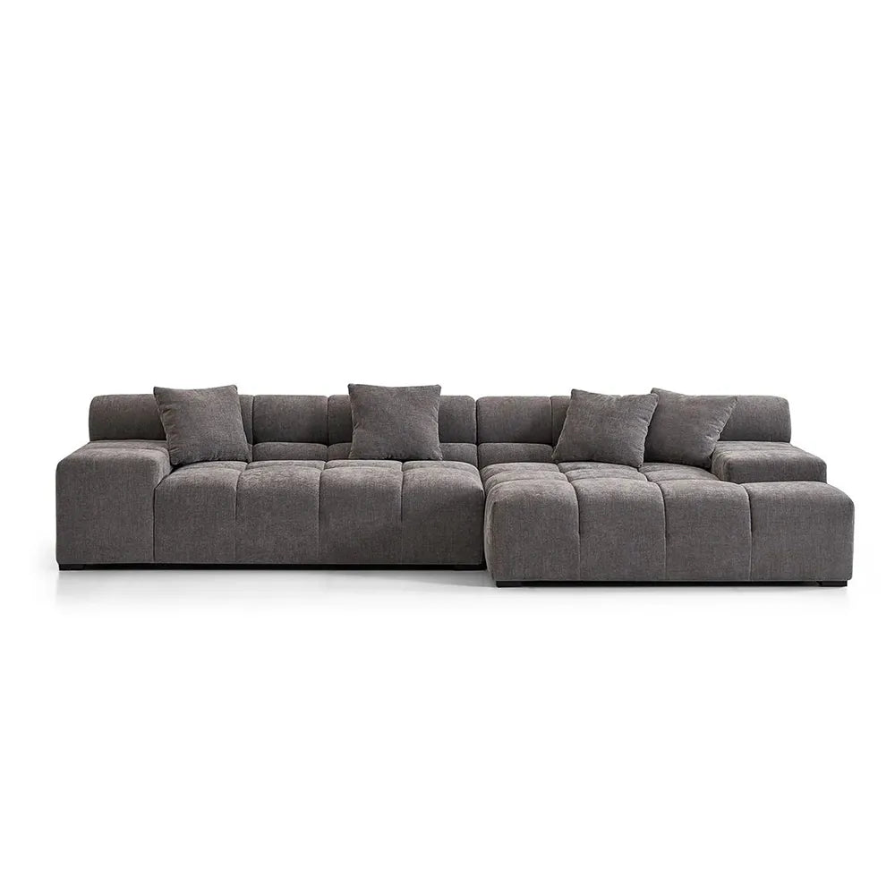 Midtown Sectional Grey RIGHT