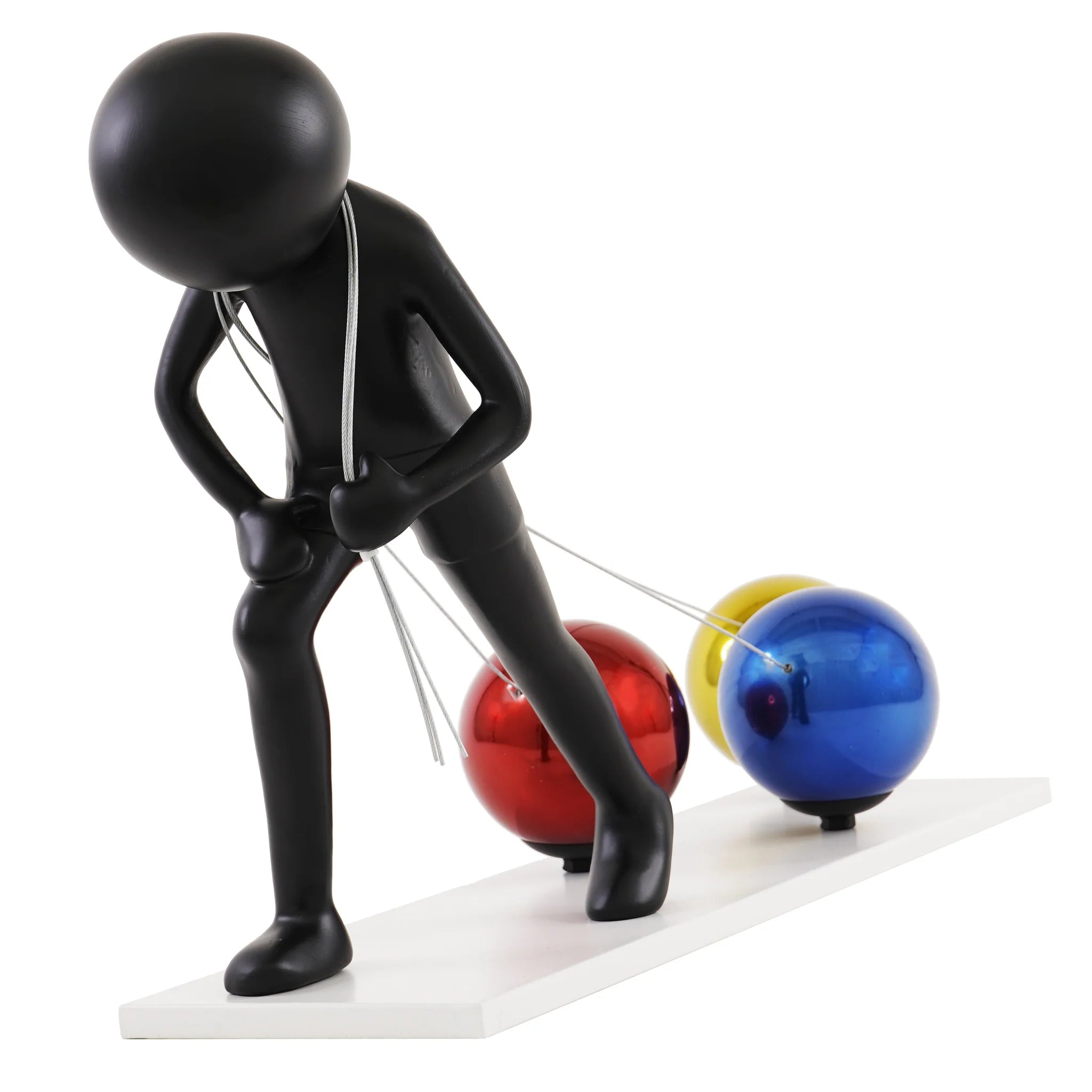 Pulling Weight Figure Sculpture