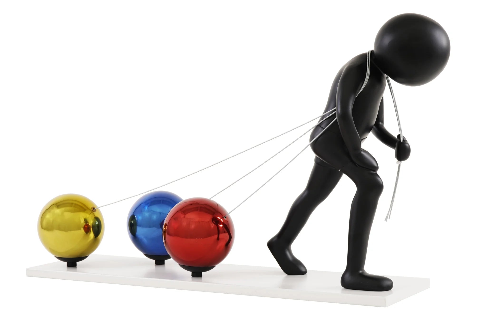 Pulling Weight Figure Sculpture