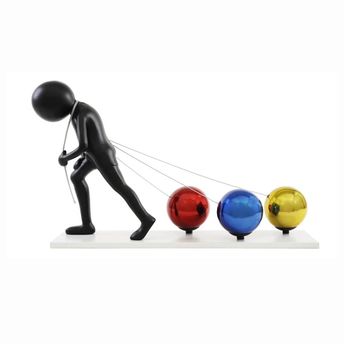 Pulling Weight Figure Sculpture